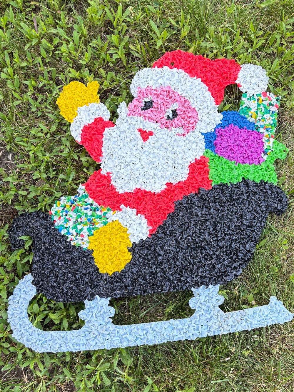 Vintage Santa Popcorn Wall Art